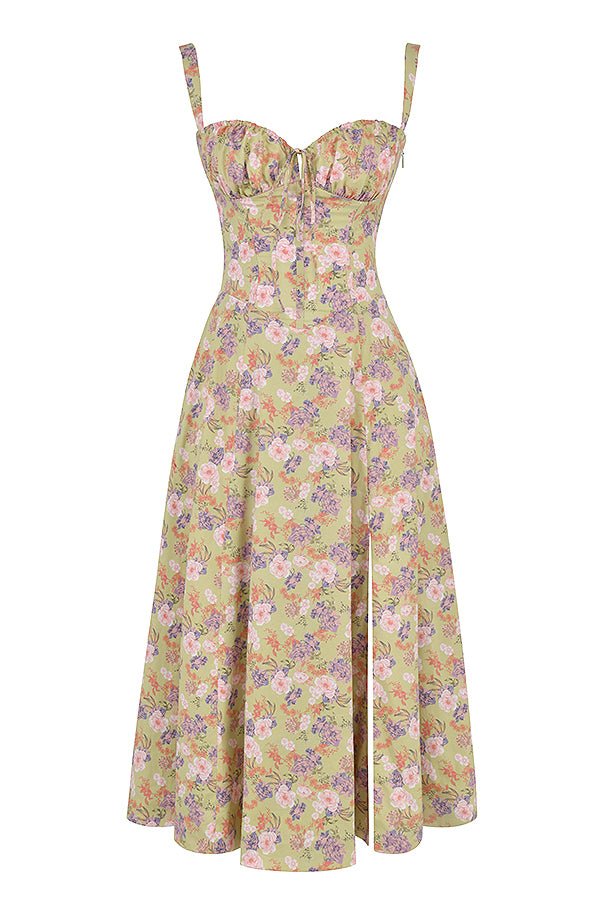 Amara™ - Florales Midi-Kleid