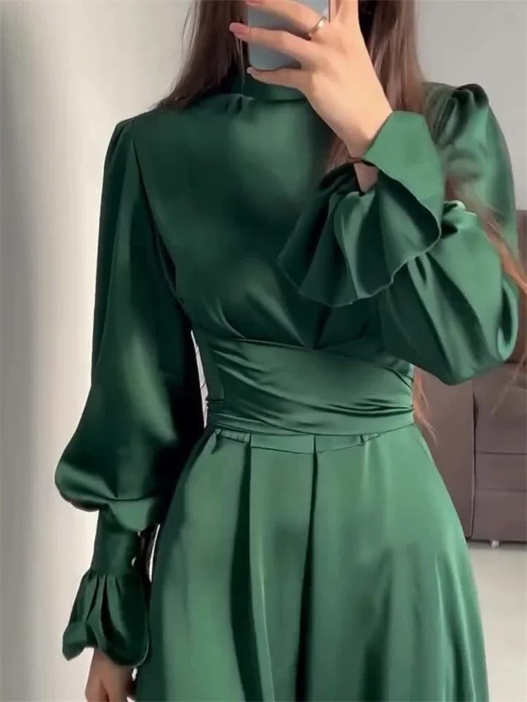 Selene™ - Schickes Kleid mit gekreuztem Taillenband