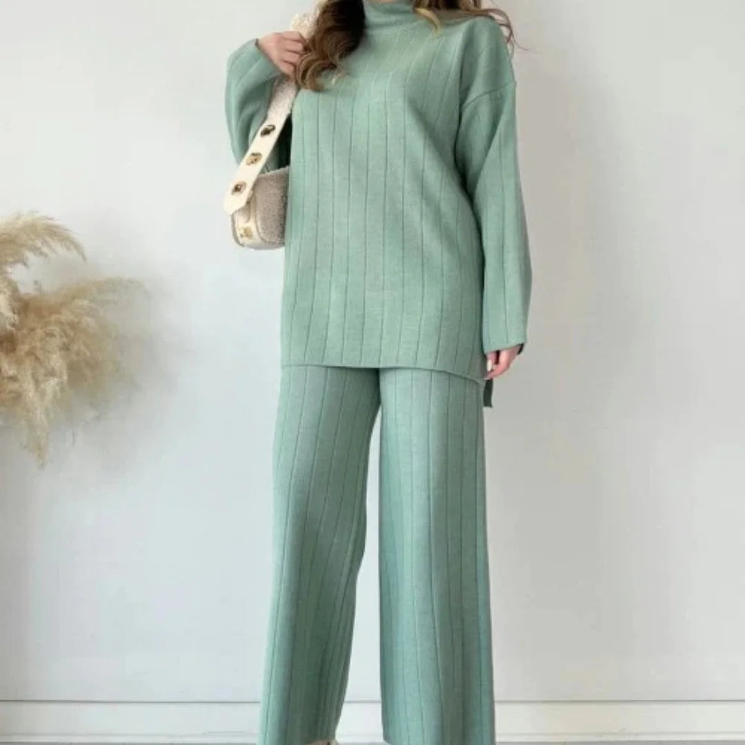 Cosima™ - Lässige Mode solide Farbe Pullover zweiteiligen Anzug