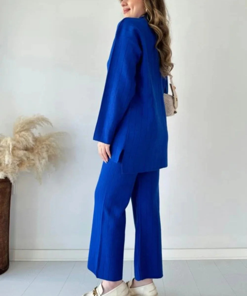 Cosima™ - Lässige Mode solide Farbe Pullover zweiteiligen Anzug