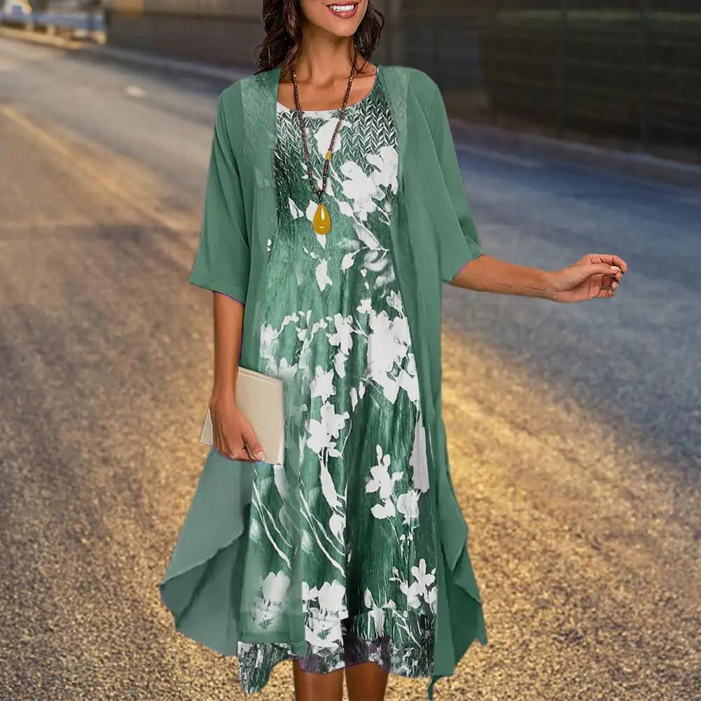 Milly™ - Blumen-Cardigan-Kleid