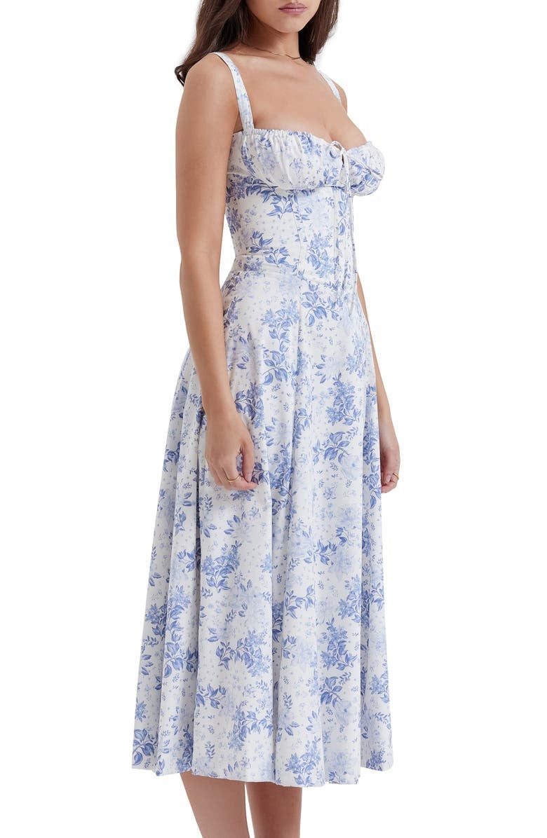 Amara™ - Florales Midi-Kleid