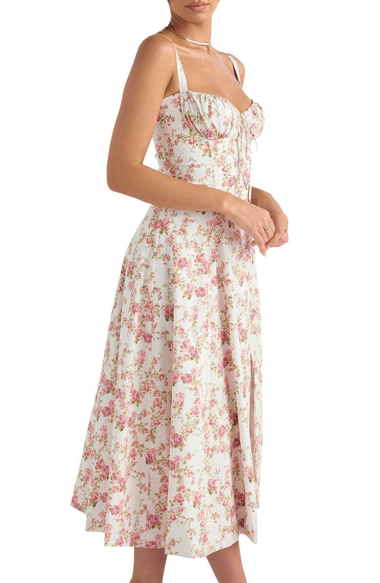 Amara™ - Florales Midi-Kleid