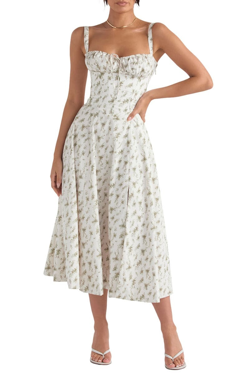 Amara™ - Florales Midi-Kleid