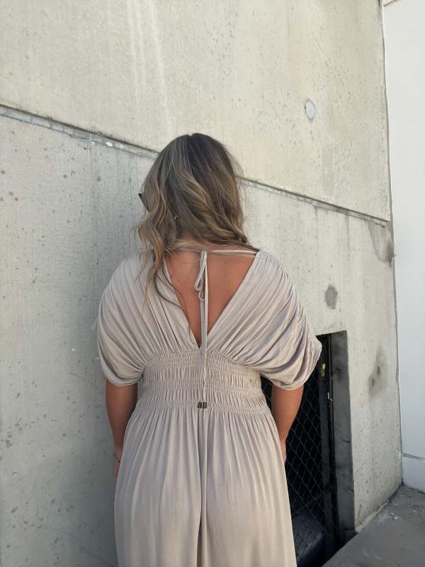 Diane™ - V-Ausschnitt Maxi-Langkleid