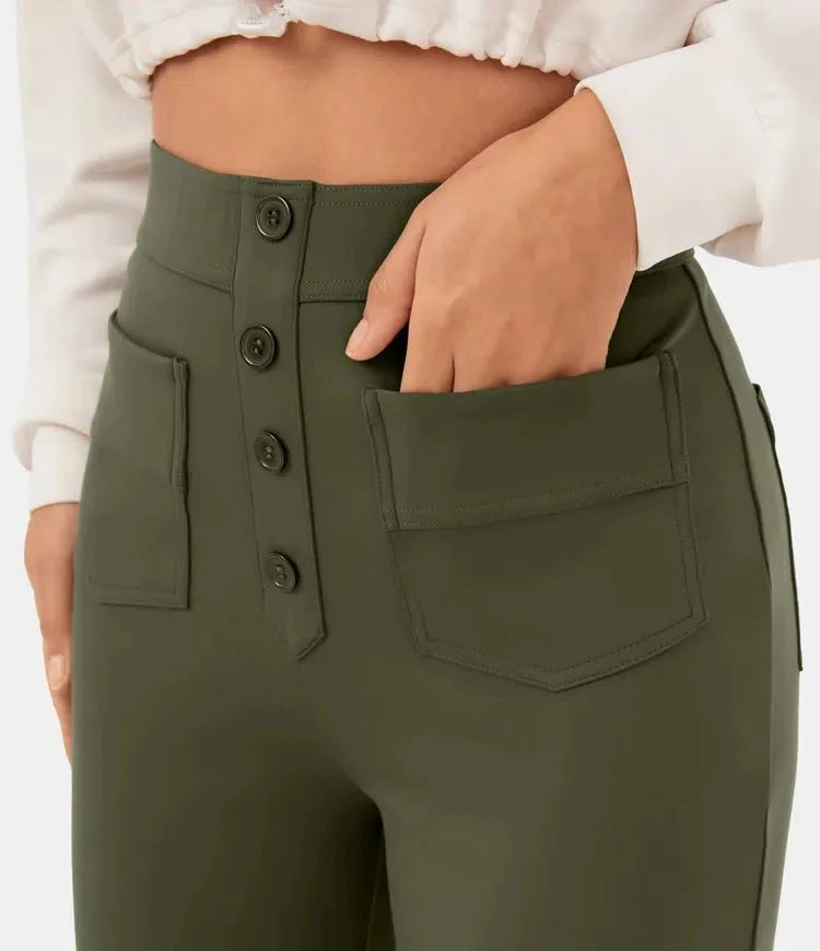 Jenny™ - High-Waisted elastische Freizeithose