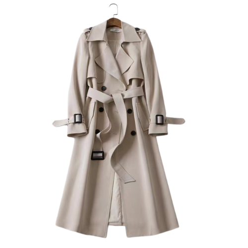 Ema™ | Damen Doppelreihiger Mantel mit Knöpfen